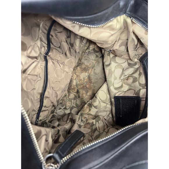 Coach Vintage Legacy Gloved Tan 9151 Black Leather Bucket Shoulder Bag - Picture 9 of 16